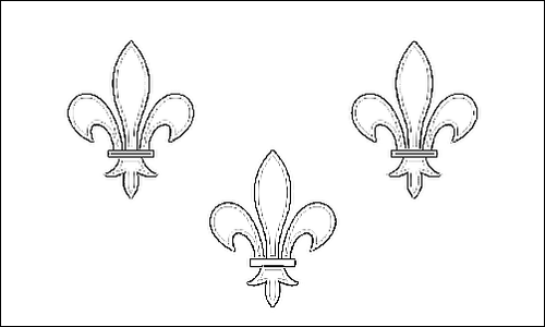 Contorno de la bandera de Île-de-France para colorear