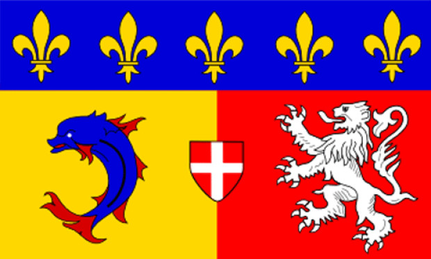 Bandera Rhône-Alpes, Bandera Rhône-Alpes