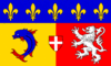 Gráficos de bandera Rhône-Alpes