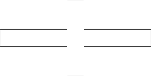 Contorno de la bandera de Milan para colorear