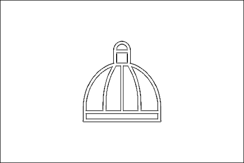 Contorno de la bandera de Durban para colorear
