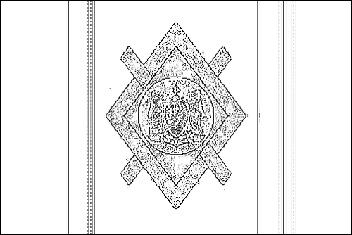 Contorno de la bandera de Johannesburgo para colorear