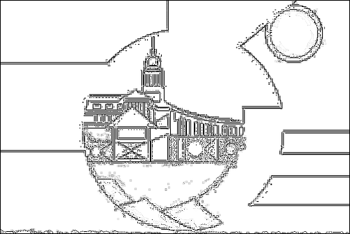 Contorno de la bandera de Tshwane (Municipio Metropolitano de Tshwane) para colorear