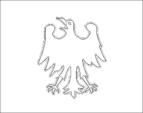 Contorno de la bandera de Sacro Imperio Romano Germánico (hasta 1401) para colorear