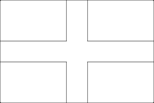 Contorno de la bandera de Bandera imperial de guerra del Sacro Imperio Romano Germánico (1200-1350) para colorear