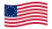 Betsy Ross (EE. UU. 1777-1795)-Se agita la bandera