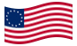Betsy Ross (EE. UU. 1777-1795)-Se agita la bandera