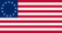 Betsy Ross (EE. UU. 1777-1795)-Bandera rectangular