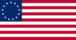 Betsy Ross (EE. UU. 1777-1795)-Bandera rectangular