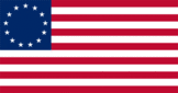 Betsy Ross (EE. UU. 1777-1795)-Bandera rectangular