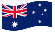 Bandera animada Australia