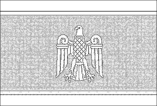 Contorno de la bandera de Chernivtsi para colorear