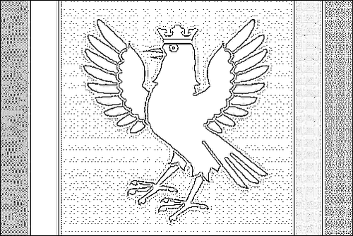 Contorno de la bandera de Ivano-Frankivsk para colorear