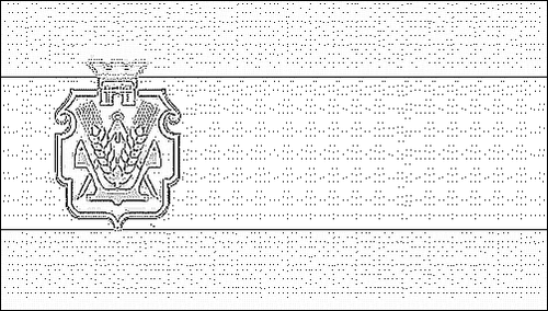 Contorno de la bandera de Cherson para colorear