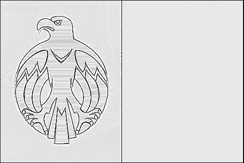 Contorno de la bandera de Kirowohrad para colorear