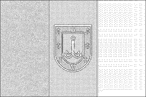 Contorno de la bandera de Odessa para colorear