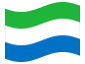 Bandera animada Sierra Leona