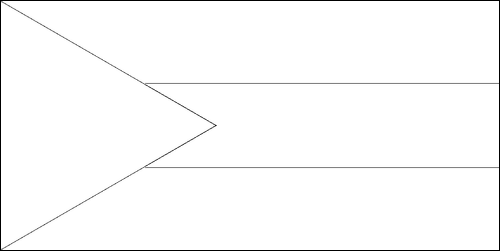 Contorno de la bandera de Bahamas para colorear