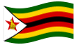 Bandera animada Zimbabue