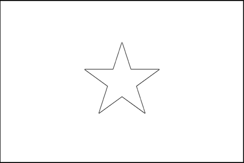 Contorno de la bandera de Somalia para colorear