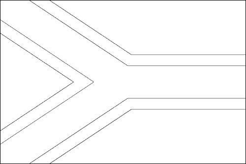 Contorno de la bandera de Sudáfrica para colorear