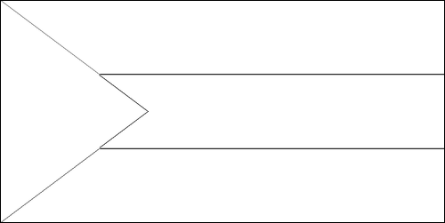Contorno de la bandera de Sudán para colorear