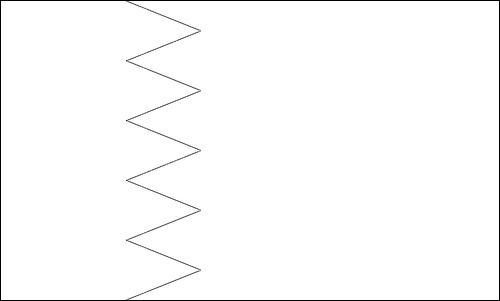 Contorno de la bandera de Bahréin para colorear
