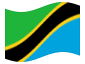 Bandera animada Tanzania
