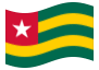 Bandera animada Togo