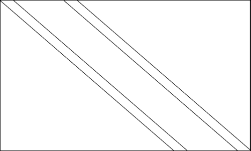 Contorno de la bandera de Trinidad y Tobago para colorear