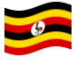 Bandera animada Uganda