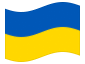 Bandera animada Ucrania