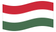 Bandera animada Hungría