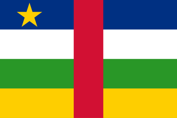 Bandera República Centroafricana