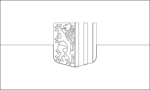 Contorno de la bandera de Dresde para colorear