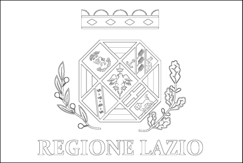 Contorno de la bandera de Lacio para colorear