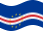 Agitar la bandera Cabo Verde estática