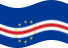 Agitar la bandera Cabo Verde estática