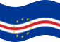 Agitar la bandera Cabo Verde estática