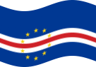 Agitar la bandera Cabo Verde estática
