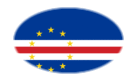 Cabo Verde-Bandera como viñeta ovalada