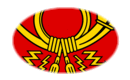 Deutsche Bundespost (bandera de servicio de 1950 a 1994)-Bandera como viñeta ovalada