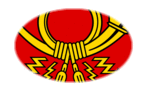 Deutsche Bundespost (bandera de servicio de 1950 a 1994)-Bandera como viñeta ovalada