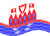 Agitar la bandera Heiligenhafen estática