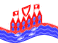 Agitar la bandera Heiligenhafen estática