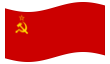 Bandera animada Unión Soviética