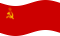Agitar la bandera Unión Soviética estática