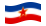 Yugoslavia-Se agita la bandera