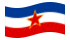Yugoslavia-Se agita la bandera