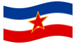 Yugoslavia-Se agita la bandera